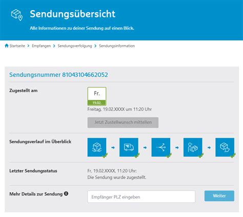 sendestatus hermes|hermes sendung online.